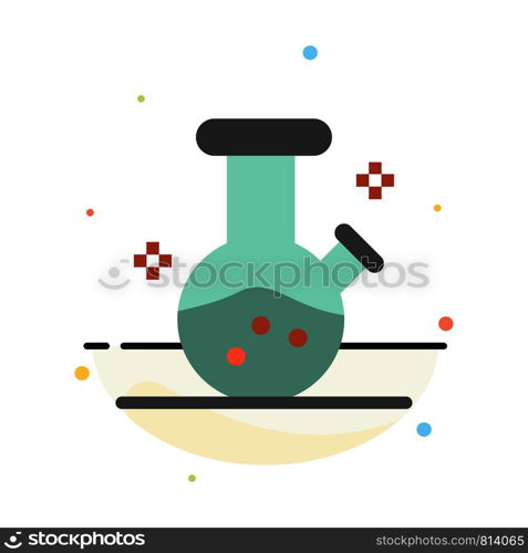 Demo flask, Lab, Potion Abstract Flat Color Icon Template