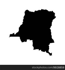 Democratic Republic of the Congo map icon vector illustration design