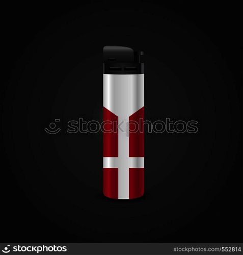 Denmark Cigrette Lighter Vector design. Vector EPS10 Abstract Template background