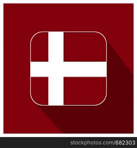 Denmark flag design vector