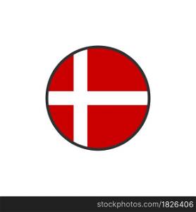 Denmark flag icon vector design templates on white background