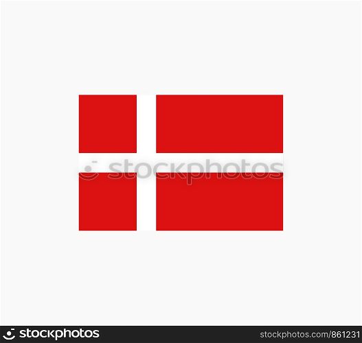 Denmark Flag Vector Illustration