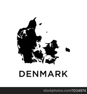 Denmark map icon design trendy