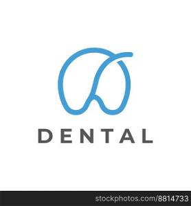Dental abstract logo. Dental Health, dental care and dental clinic. Logo for health, dentist and clinic.