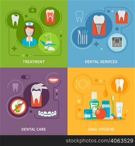 Dental Care Concept. Dental Icons Set. Dental Care Vector Illustration. Dental Care Symbols. Dental Care Design Set. Dental Elements Collection.. Dental Care Concept Icons Set