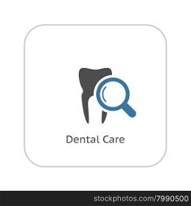 Dental Care Icon. Flat Design. Isolated Illustration.. Dental Care Icon. Flat Design.