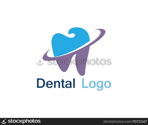 Dental care logo and symbol vector