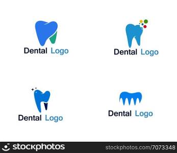 Dental care logo and symbol vector