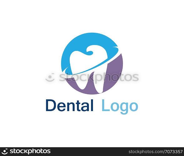 Dental care logo and symbol vector