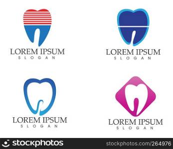 Dental care logo and symbols template icons app