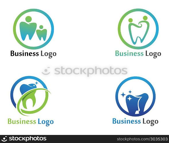 Dental Care Logo and symbols vector template . Dental Care Logo symbols vector template