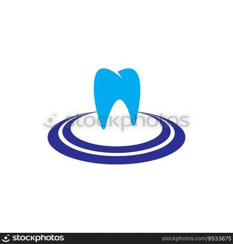   Dental care logo design vector illustration