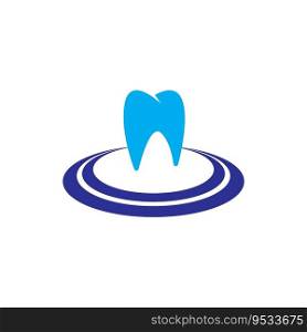   Dental care logo design vector illustration