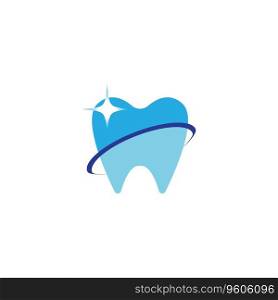 Dental care logo design vector illustration