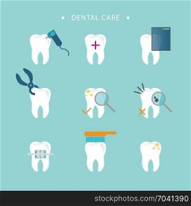 dental care logo template. dental care logo template vector