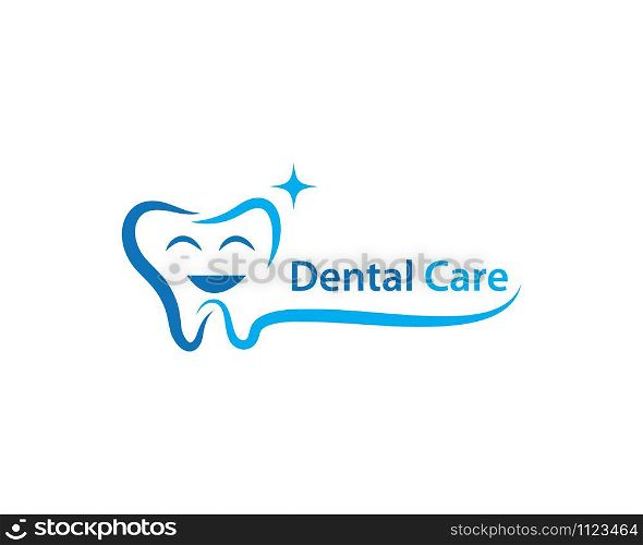 Dental care logo Template vector