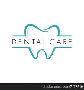 Dental Care Tooth Shape Logo Template Illustration Design. Vector EPS 10.