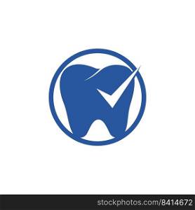 Dental Check vector logo design template. Health Dental logo design vector. 