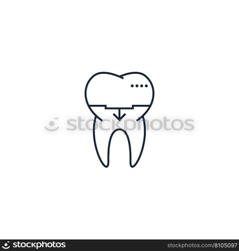 Dental crown creative icon from icons Royalty Free Vector