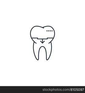 Dental crown creative icon from icons Royalty Free Vector