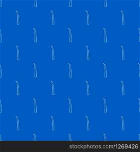 Dental elevator pattern vector seamless blue repeat for any use. Dental elevator pattern vector seamless blue