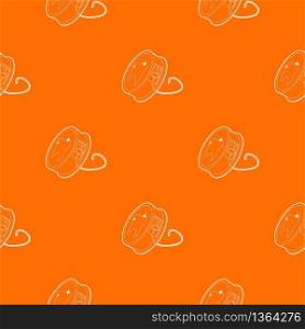 Dental floss pattern vector orange for any web design best. Dental floss pattern vector orange