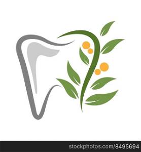 Dental icon logo design illustration