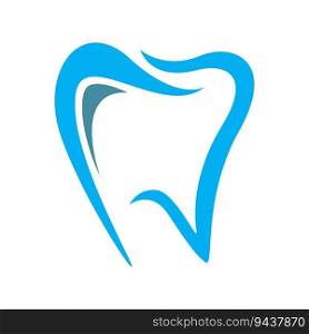 Dental icon logo design illustration