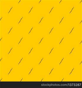 Dental instrument, probe pattern seamless vector repeat geometric yellow for any design. Dental instrument, probe pattern vector