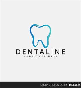 Dental logo design template vector isolated illustration