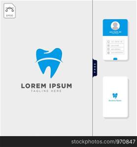 dental logo template vector illustration and logo inspiration, get free business card design template. dental logo template vector illustration, get free business card design