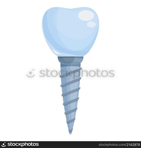Dental prosthesis icon cartoon vector. Crown tooth. Denture oral. Dental prosthesis icon cartoon vector. Crown tooth