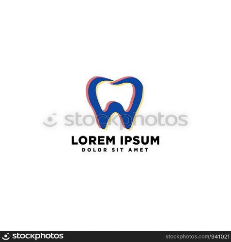 dental tooth health business logo template vector illustration icon element. dental tooth health business logo template vector illustration