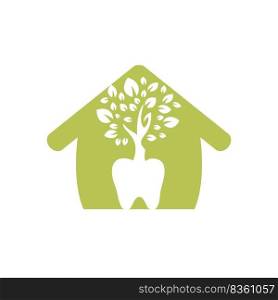 Dental tree vector logo design template. Dentrees vector logo template. 