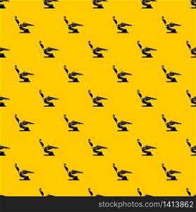 Dentist chair pattern seamless vector repeat geometric yellow for any design. Dentist chair pattern vector
