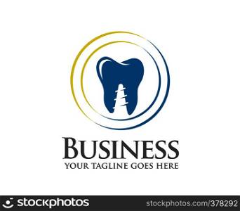 Dentist colorful logo, Dental care or Dental clinic