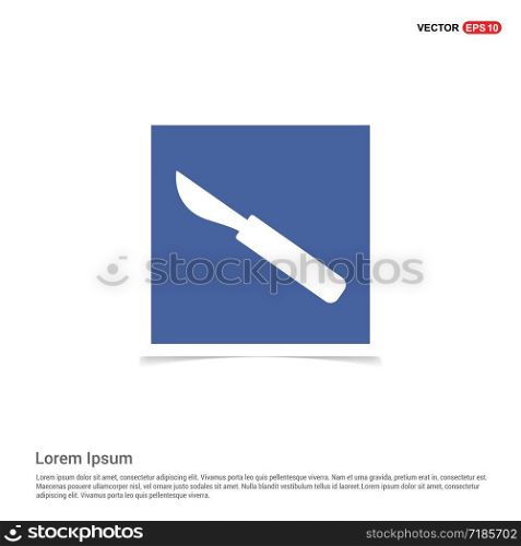 Dentist tools elements icon - Blue photo Frame
