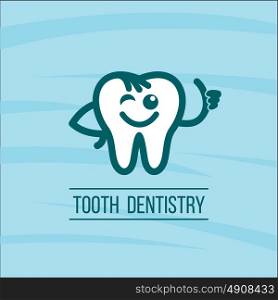 Dentist tooth logo design template. Dental Clinic Logotype.