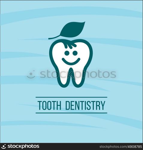 Dentist tooth logo design template. Dental Clinic Logotype.