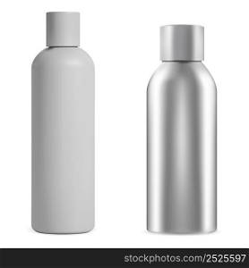 Deodorant spray bottle. Aerosol container blank. White plastic hairspray tube template. Freshener product aluminum package sample, fragrance pack template, silver sprayer can. Deodorant spray bottle. Aerosol container blank