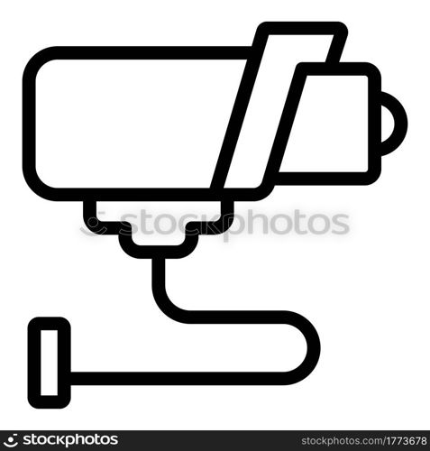 Deposit room camera icon. Outline Deposit room camera vector icon for web design isolated on white background. Deposit room camera icon, outline style