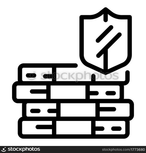 Deposit room cash icon. Outline Deposit room cash vector icon for web design isolated on white background. Deposit room cash icon, outline style