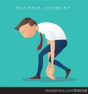 depression businessmen illustration vector