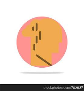 Depression, Grief, Human, Melancholy, Sad Abstract Circle Background Flat color Icon