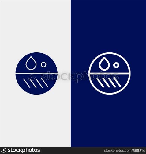 Dermatologist, Dermatology, Dry, Skin Line and Glyph Solid icon Blue banner Line and Glyph Solid icon Blue banner