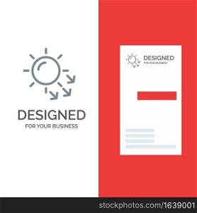 Dermatology, Dry Skin, Skin, Skin Care Grey Logo Design and Business Card Template