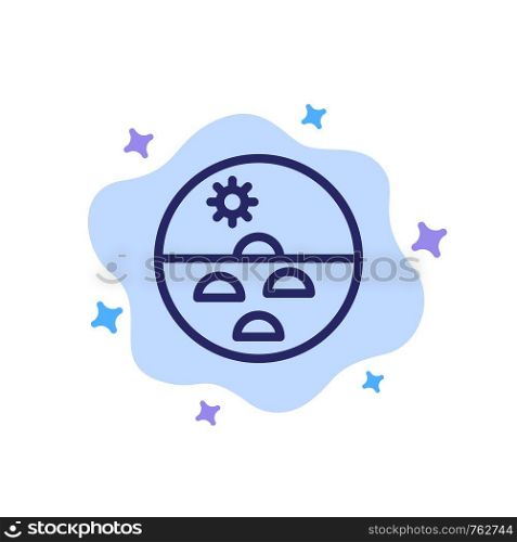 Dermatology, Dry Skin, Skin, Skin Care, Skin Blue Icon on Abstract Cloud Background