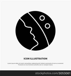 Dermatology, Dry Skin, Skin, Skin Care solid Glyph Icon vector