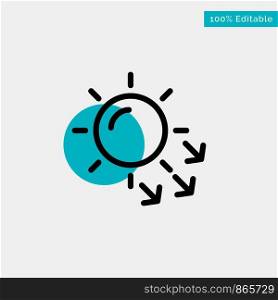Dermatology, Dry Skin, Skin, Skin Care turquoise highlight circle point Vector icon
