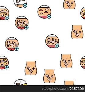 Dermatology Problem Collection Icons Set Vector. Dermatology Disease Clinic Treatment And Photodynamic Therapy Psoriasis And Acne Hospital Black Contour Illustrations. Dermatology Problem Collection Icons Set Vector